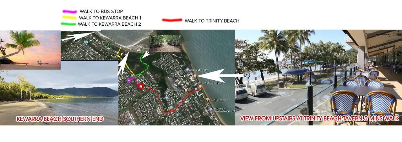 Beach Bliss, Private Bedroom, Private Lounge & Bathroom, Plus Netflix, Wifi Kewarra Beach 0*,